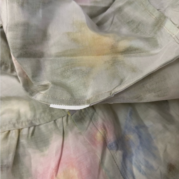 Ann Mashburn Floral Print Button Front Green Dress Size XS - Picture 6 of 8